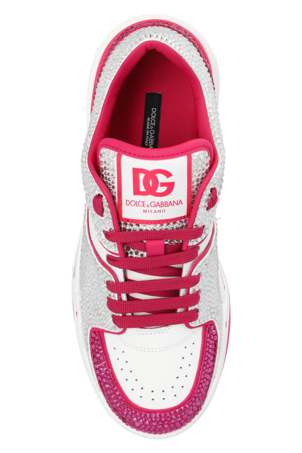 Pink 'New Roma' sneakers Dolce & Gabbana